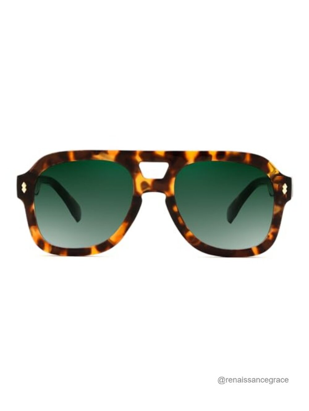 Retro Thick Aviator Sunglasses for Women Men